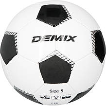 М'яч футбольний Demix, білий/чорний, 5