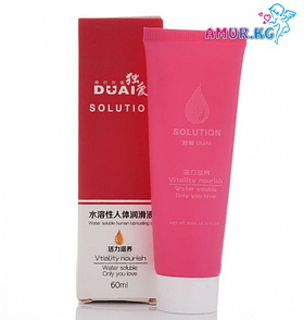Лубрикант Solution Dual 60 ml Ультра ковзний Інтимна змащення для жінок