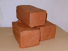Червона гончарна глина 19 кг - натуральна гончарна глина для творчості, теракотова глина