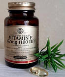 Вітамін Е Solgar Vitamin E 100 IU 100 капсул, фото 8