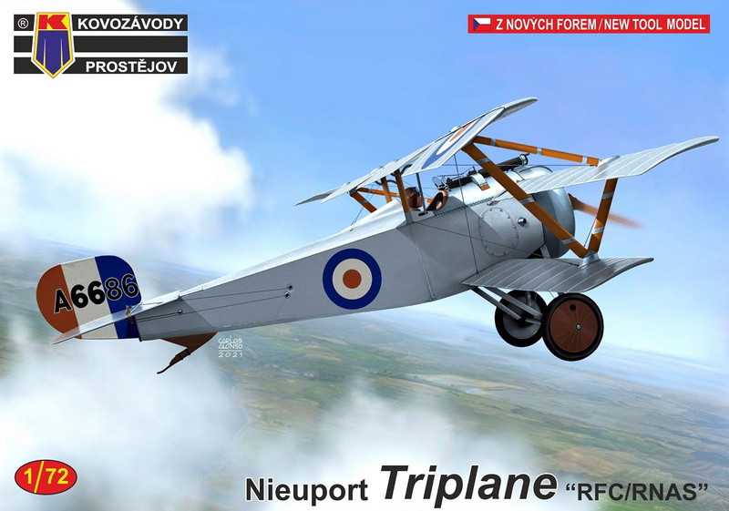 Пластикова модель 1/72 Kovozavody Prostejov 0255 француський винищувач Nieuport Triplane „RFC/RNAS“