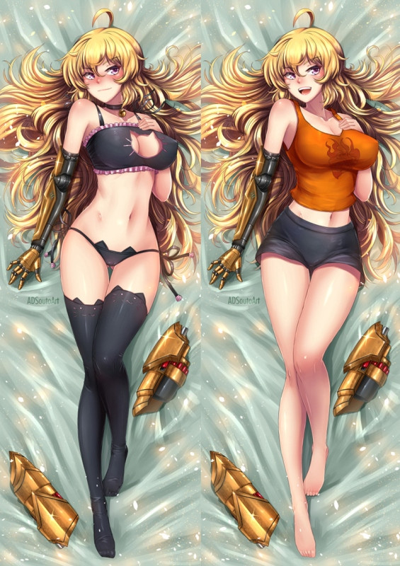 Дакiмакура 150х50 см Сяо Ян Лун Yang Xiao Long RWBY Подушка обнімашка зі знімною наволочкою аніме тян