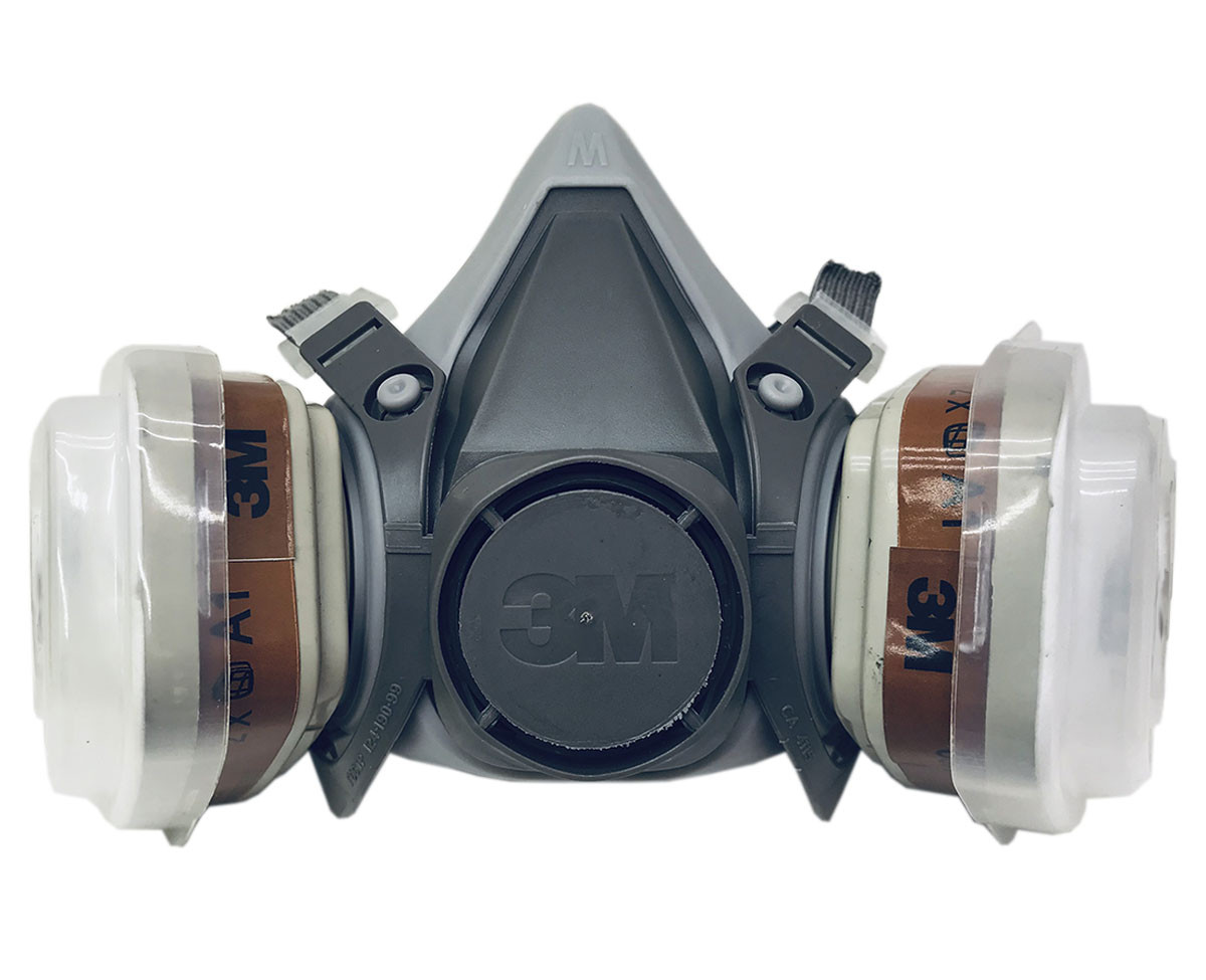 Комплект респіратора 3M 6200 + фільтри 6051 A1, 5911 P1, 501 – захист від органічних парів і аерозолів, фото 1