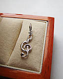 Підвіска срібна Скрипковий Ключ, фото 4