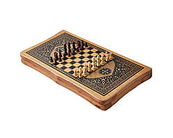 Набор игры 3в1 Шахматы, Шашки и Нарды (46х46 см) Гранд Презент В4825
