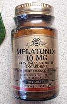 Мелатонін Solgar Melatonin 10 mg 60 таб, фото 3
