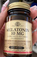 Мелатонін Солгар Solgar Melatonin 10 mg 60 таблеток