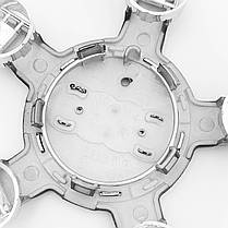 Ковпак (заглушка) зірка на литий диск AUDI (Ауді) 135 мм Чорний (4F0601165N), фото 2