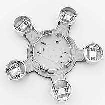 Ковпак (заглушка) зірка на литий диск AUDI (Ауді) 135 мм Чорний (4F0601165N), фото 3