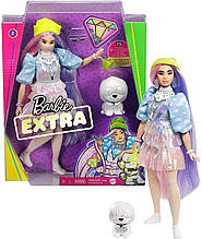 Лялька Барбі Екстра Модниця Мерехтливий образ Barbie Extra Doll in Shimmery Look with Pet Puppy