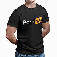 Футболка мужская чёрная с принтом "Pornhub" 2XL