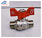 Кран кульковий прямий SD FORTE 1/2",ЗЗ,з накидною гайкою(американка) PN40, фото 3