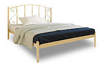 Кровать Шарлотта металл ванильный пломбир 120*190 см (Металл-Дизайн ТМ)