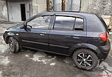 Дефлектори вікон (вітровики) Hyundai Getz 2002-2011 (Autoclover/Корея), фото 3