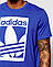 Синя футболка з логотипами "Adidas" (Адідас), фото 4