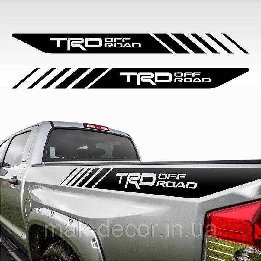 Вінілові наклейки на авто " TRD Off Road " 11х130 см 2 шт.