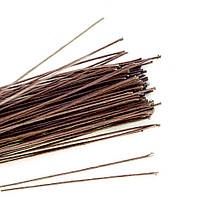 Дріт тейпований КОРИЧНЕВИЙ, 0.4 мм*60 см, 10 шт