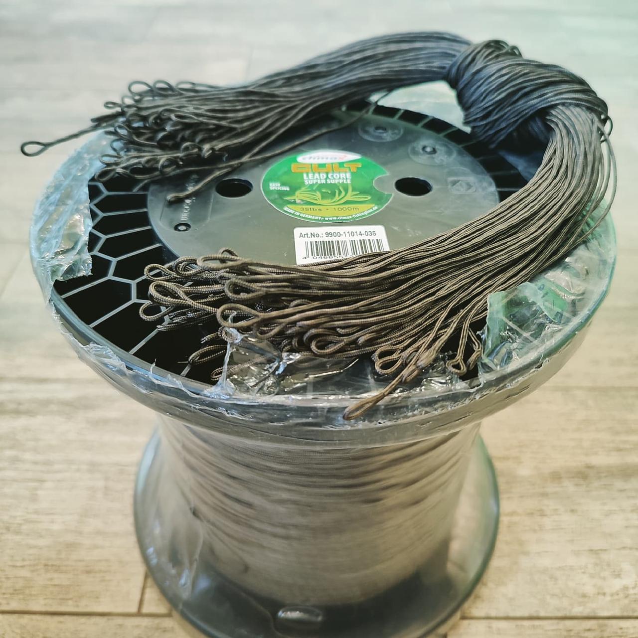 На метраж , лідкор Climax CULT 45 lb зі свінцем , оригінал Німеччина , колір: silt(broun)