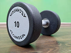 Гантель 10 кг цільна поліуретанова TECHNOGYM