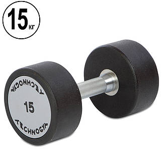 Гантель 15 кг цільна поліуретанова TECHNOGYM, фото 1
