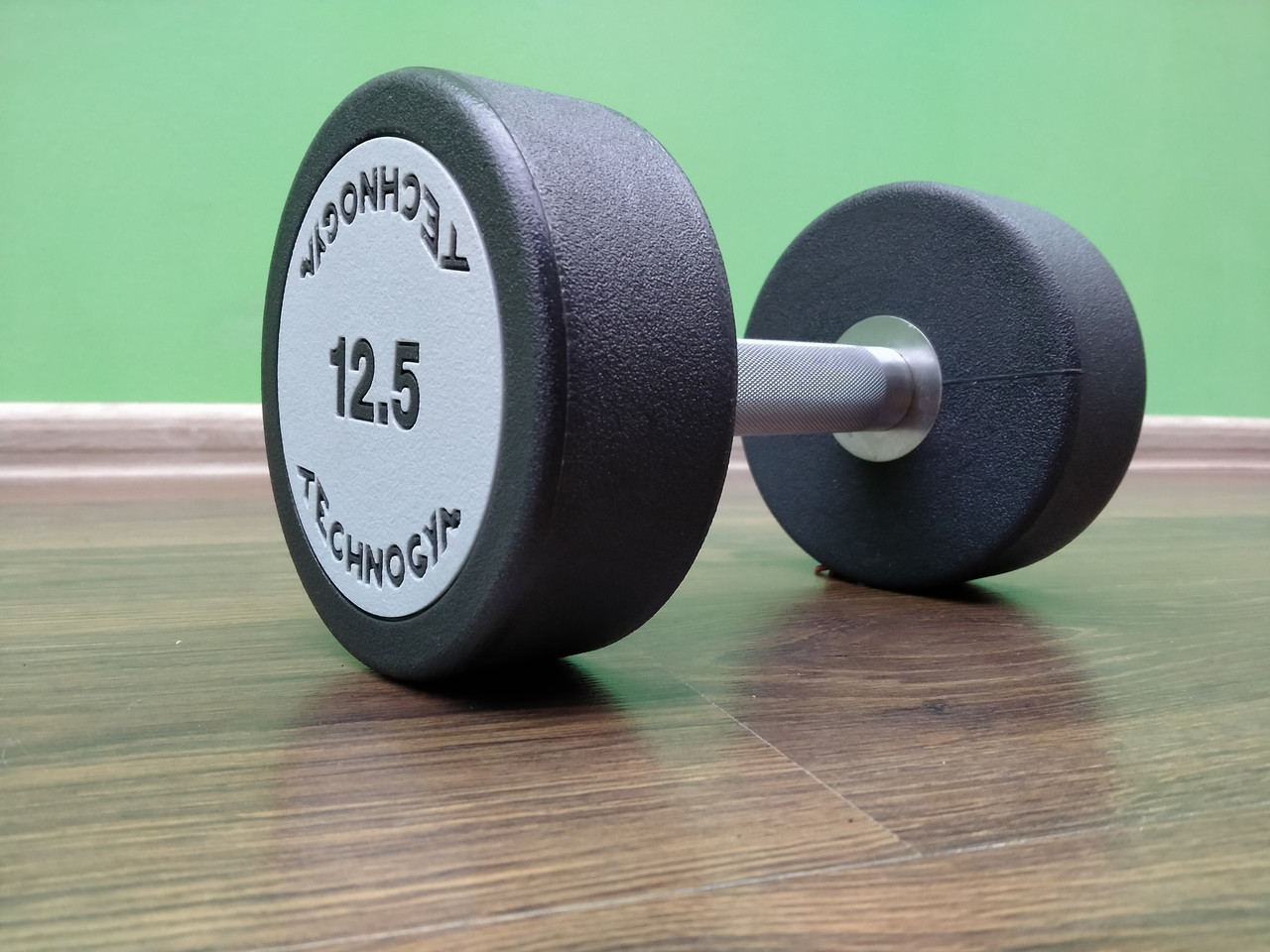 Гантель 12.5 кг цільна поліуретанова TECHNOGYM