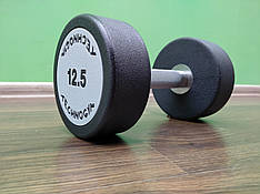 Гантель 12.5 кг цільна поліуретанова TECHNOGYM