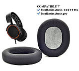 Амбушури для навушників SteelSeries Arctis 7 Arctis 5 Arctis 3 9 1 Arctis Pro Wireless HS 00014 Матеріал Тканина, фото 2