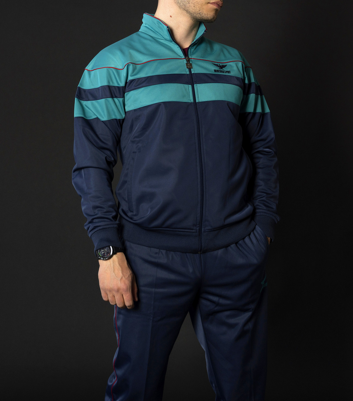 Чоловічий спортивний костюм монтана бірюза Вінтаж 90-х Montana sport Туреччина Спортивні костюми великі розміри