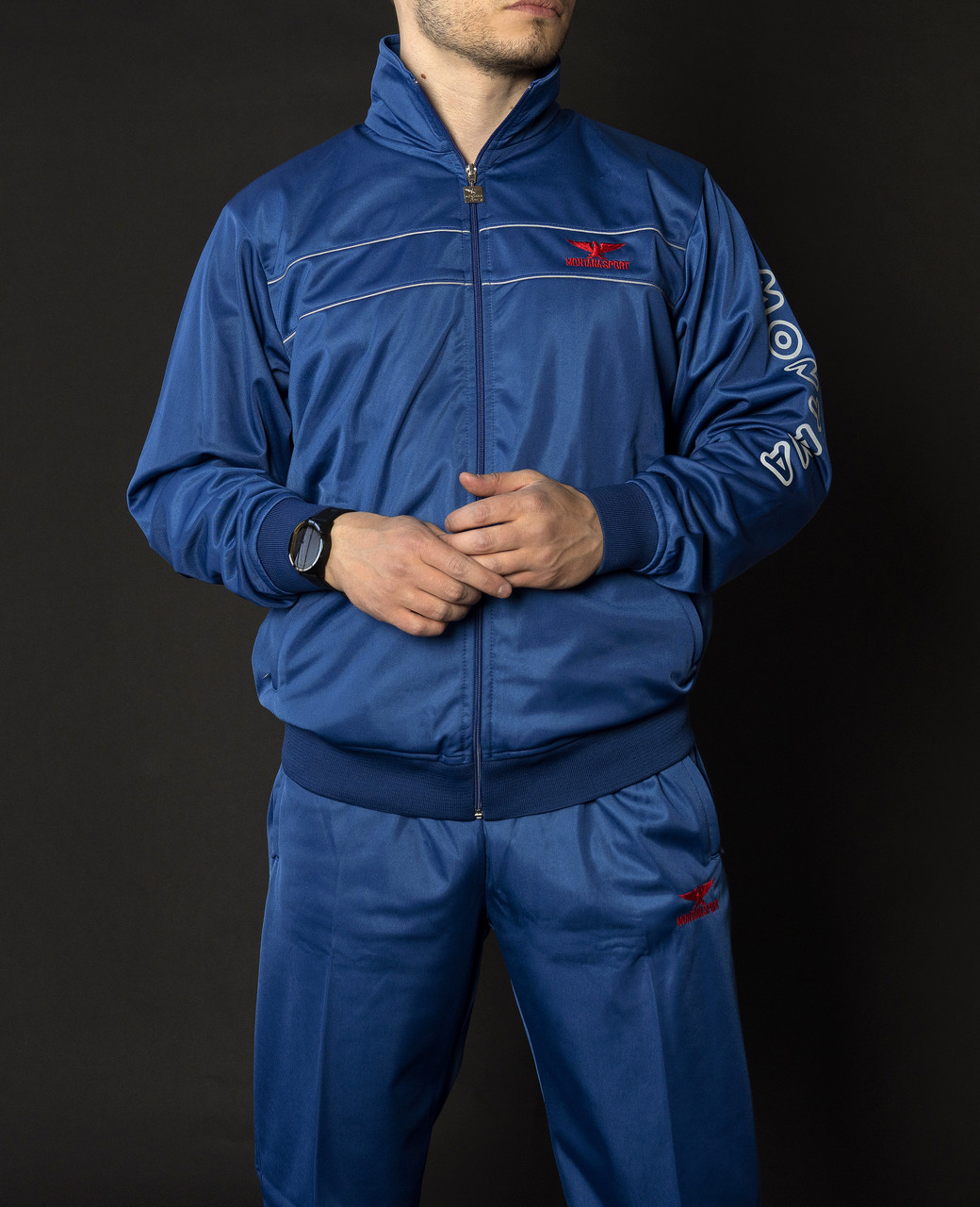 Чоловічий спортивний костюм монтана синій Вінтаж 90-х Montana sport Туреччина Спортивні костюми великі розміри