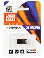 USB накопитель 32Gb Mibrand Hawk Black (MI2.0/HA32M1B)