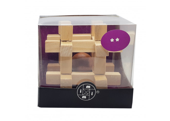 Дерев'яна головоломка М'яч у клітці