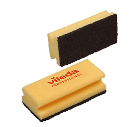 Губка Віледа максимальна жорсткість (чорний абразив), 9,5 х 7 см, Vileda Professional