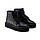 Ботинки челси женские замшевые Woman's heel черные с резинкой на низком ходу, фото 6