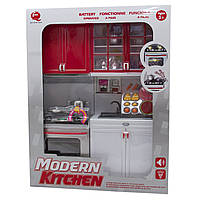 Игровой набор кукольная кухня "Современная кухня"-3, 27x9,5x34,5 см, красный, пластик