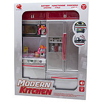 Игровой набор кукольная кухня "Современная кухня"-4, 27x9,5x34,5 см, красный, пластик