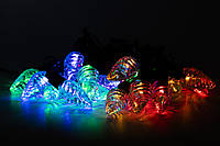 Світлодіодна новорічна гірлянда з насадками 20Л різнобарвна, LED (650965)