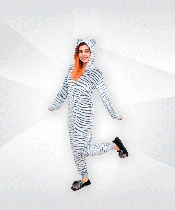 Піжама кигуруми жіноча махрова (комбінезон) 03664 Мікс вельсофт