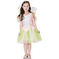 Детский карнавальный костюм лесная фея, рост 110-120 см, белый, вискоза, полиэстер