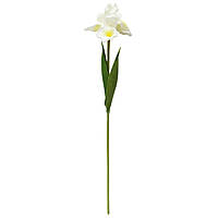 Искусственный цветок Ирис, 56 см, белый
