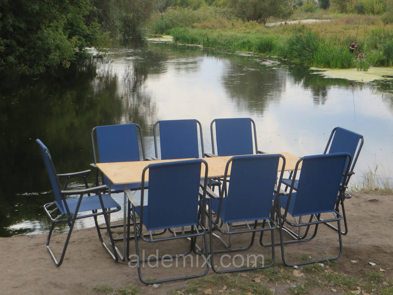 Купити меблі для відпочинку на природі, стільці зі спинкою, крісла розкладні, стіл туристичний "Комфорт ФП2 + 8с", фото 1