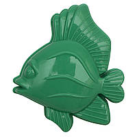 Формочка рыбка, 12,5 см, зеленый, пластик