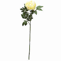 Искусственный цветок Пион, 83 см, белый, пластик