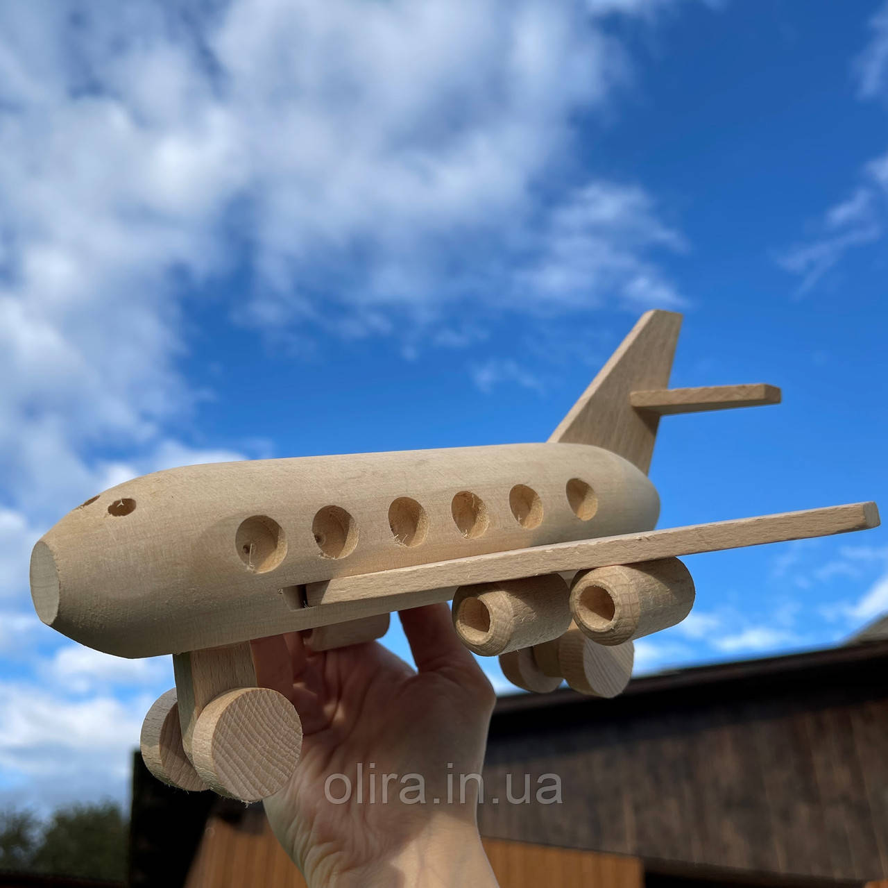 Дерев’яна іграшка Літак, фото 1