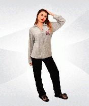 Костюм жіночий домашній велюровий 03458 Мікс