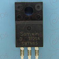 MOSFET N-канал 650В 7А 1.32Ом SamWin SW7N65 TO220F