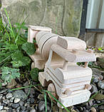 Дерев’яна іграшка бензовоз, фото 2