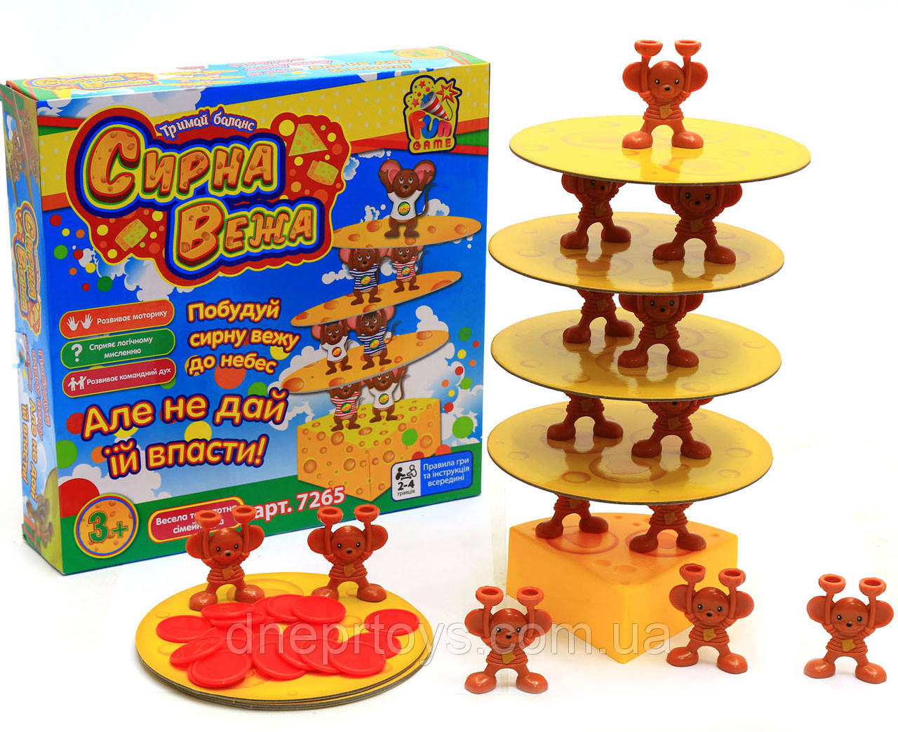 Настільна гра Fun Game Сирна вежа (7265), фото 1