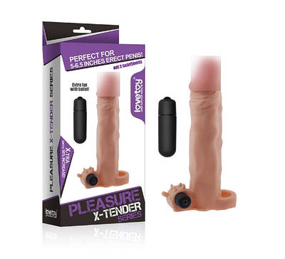 Насадка на пеніс Pleasure X-Tender Vibrating Penis