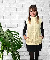 Жилетка жіноча махрова 03625 Людмила вельсофт