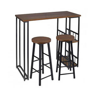 Барний комплект у стилі лофт + 2 стільці